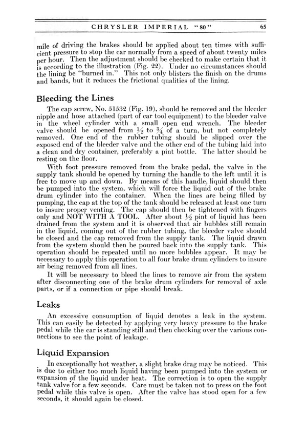 1926 Chrysler Imperial 80 Operators Manual Page 47